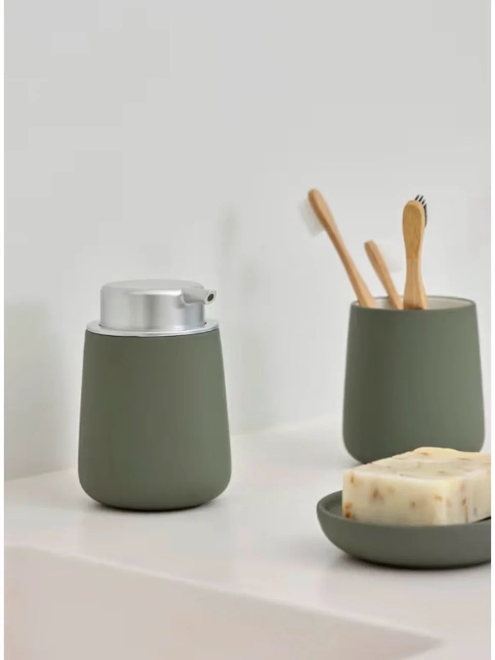 Nova One Soap Dish in Sage Green